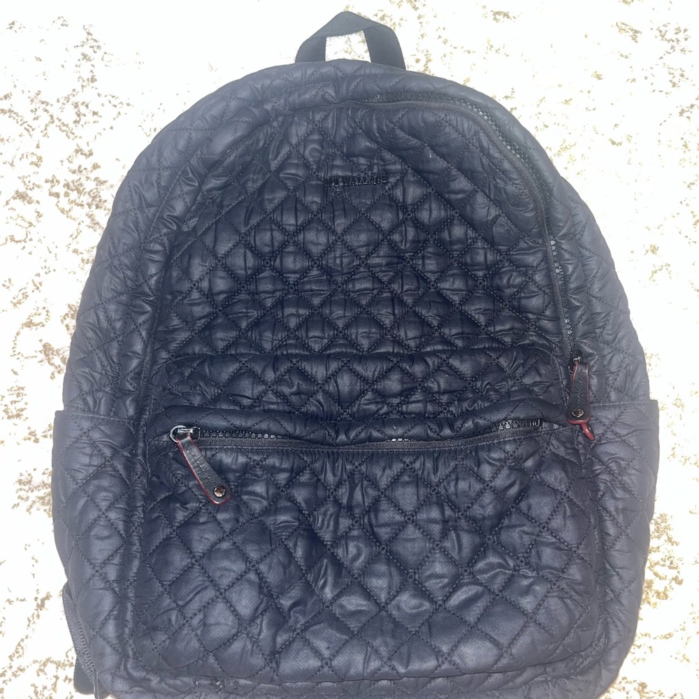 MZ WALLACE Black Quilted Backpack
